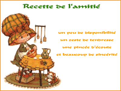 la recette de l'amitié